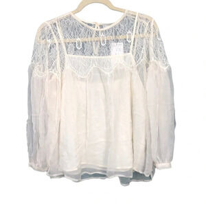 MNG SUIT LACE BLOUSE